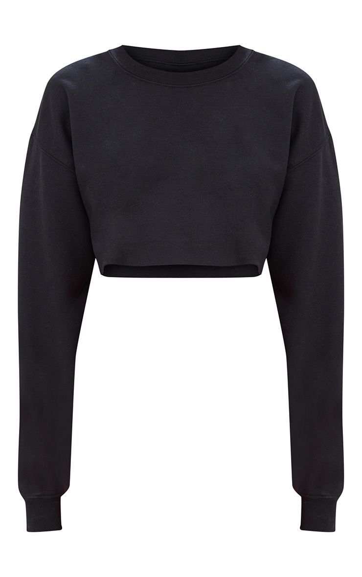 Black Ultimate Cropped Sweater - Wachatrade